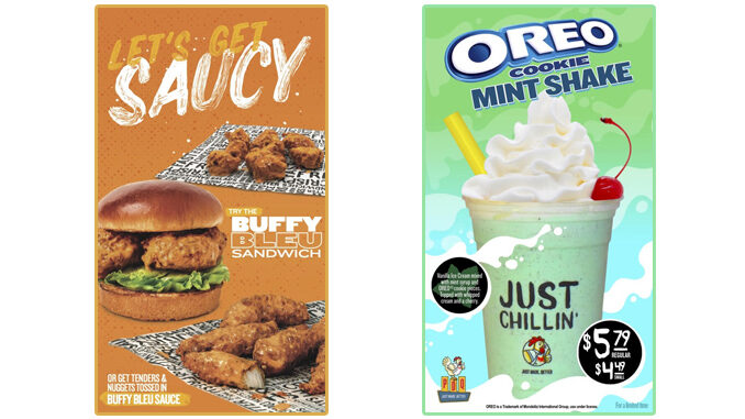 PDQ Offers Buffalo Bleu Sauce Alongside Oreo Cookie Mint Shake