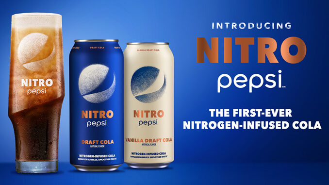 Pepsi Unveils New Nitro Pepsi As The First-Ever Nitrogen-Infused Cola