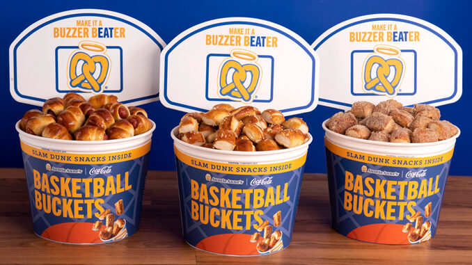 Auntie Anne’s Welcomes Back Basketball Buckets For 2022 March Madness