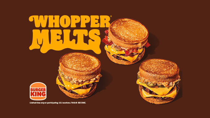Burger King Launches New Whopper Melt Sandwiches Nationwide