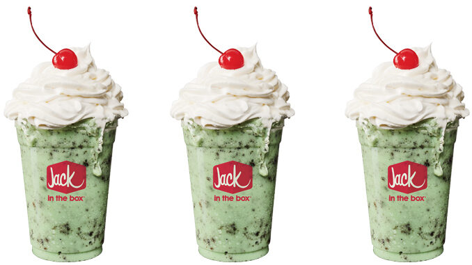 Jack In The Box Welcomes Back Oreo Cookie Mint Shake