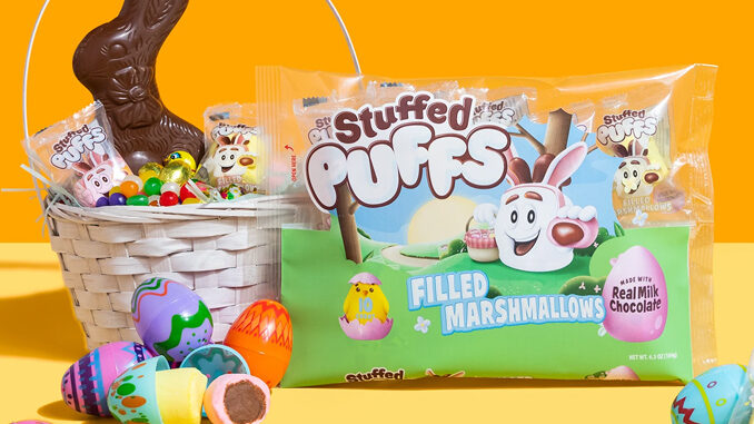 Stuffed Puffs Brings Back Classic Milk Chocolate Filled Marshmallow Singles Easter Packs