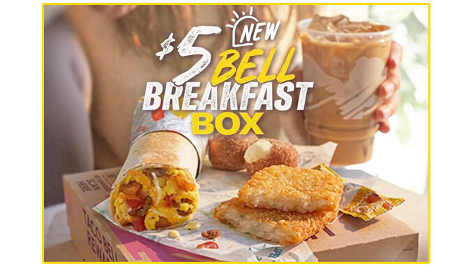 Taco Bell Puts Together New $5 Bell Breakfast Box Alongside New Cinnabon Delights Coffee