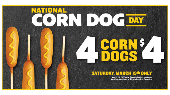 Wienerschnitzel Offers 4 Corn Dogs For $4 On March 19, 2022