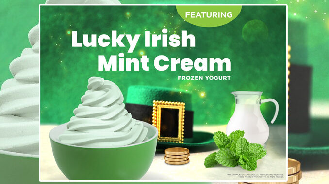 Yogurtland Welcomes Back Lucky Irish Mint Cream, And Peanut Butter Chocolate Frozen Yogurts
