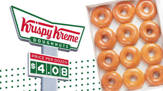 Get A Dozen Original Glazed Doughnuts For $4.08 At Krispy Kreme On April 20, 2022