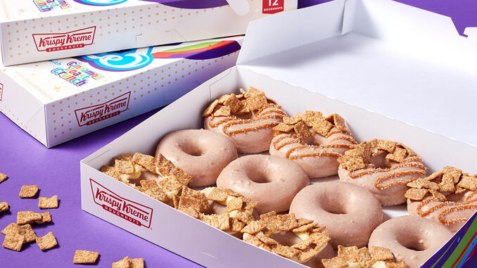 Krispy Kreme Introduces New Cinnamon Milk Glazed Doughnuts