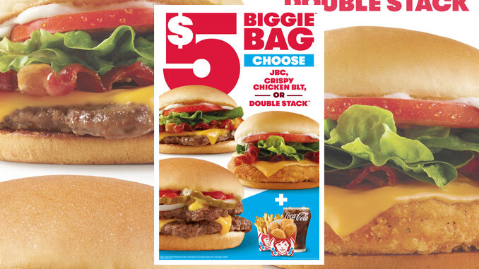 Wendy’s $5 Biggie Bag Now Includes Sandwich Choice, Chicken Nuggets, Fries And A Drink