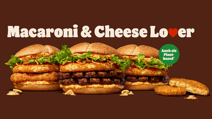 Burger King Debuts New Macaroni & Cheese Lover Sandwiches In Germany