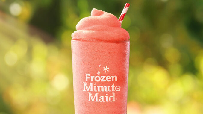 Burger King Welcomes Back Frozen Minute Maid Strawberry Lemonade