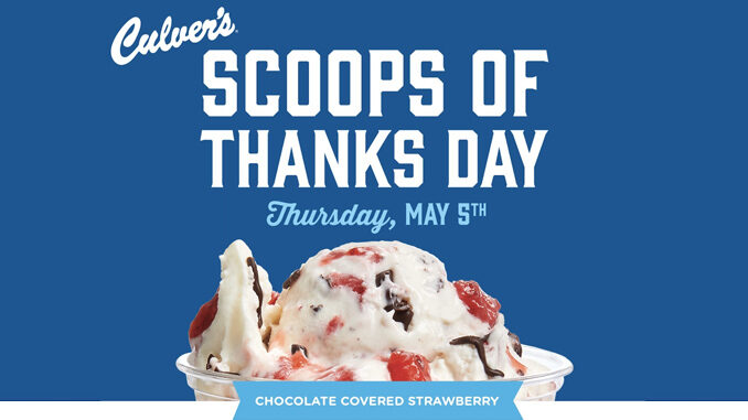 Culver's Offering $1 Scoops Of Fresh Frozen Custard On May 5, 2022