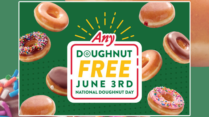 Free Doughnut Of Choice At Krispy Kreme On June 3, 2022