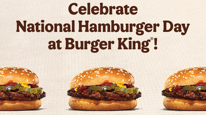 Free Hamburger With Any $1 Purchase For Royal Perks Members At Burger King On May 28-29, 2022