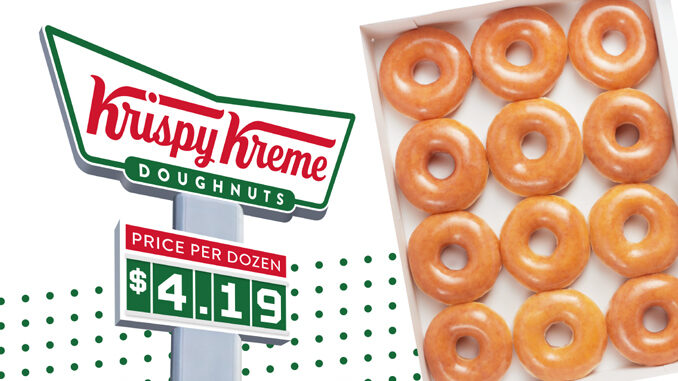 Get A Dozen Krispy Kreme Original Glazed Doughnuts For $4.19 On May 4, 2022