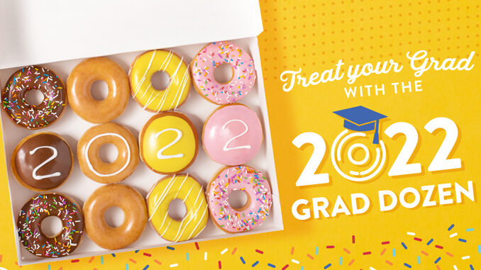Krispy Kreme Offers Free Senior Day Dozen For High School And College Seniors Wearing Class Swag On May 25, 2022