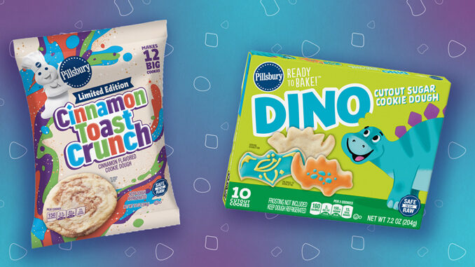 Pillsbury Brings Back Cinnamon Toast Crunch And Dino Shape Cookie Doughs
