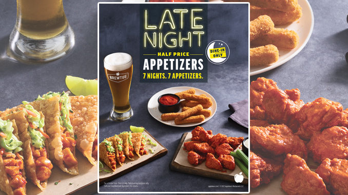Applebee’s Offering Half-Priced Appetizers During Late-Night Hours