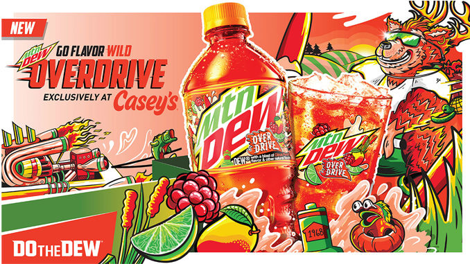 New Mountain Dew Overdrive Available Exclusively At Casey’s