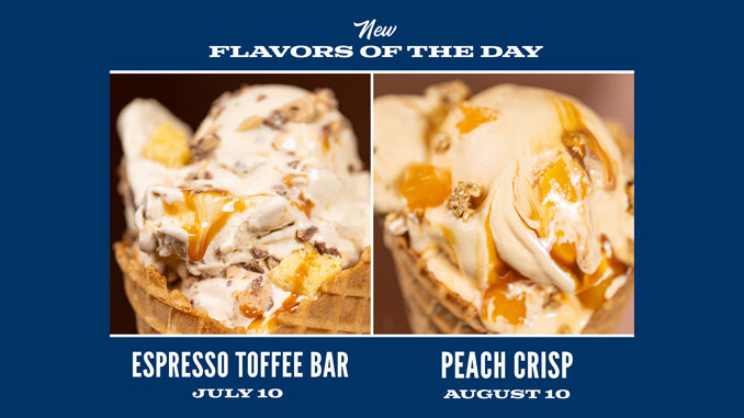 Culver's Announces New Espresso Toffee Bar And Peach Crisp Fresh Frozen Custard Flavors