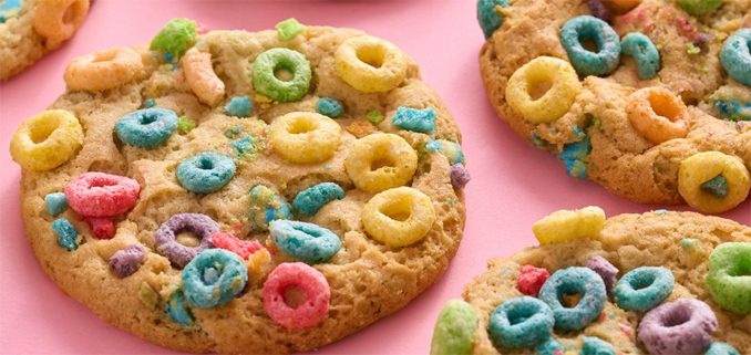 Froot Loops Cereal Swirl Cookie
