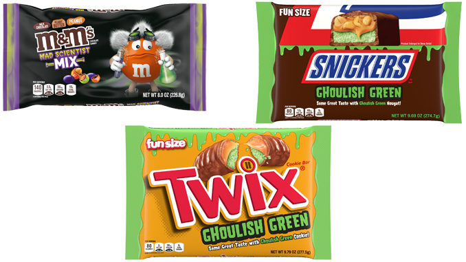 Mars Unveils New M&M's Mad Scientist Mix, Alongside Snickers And Twix Ghoulish Green Bars