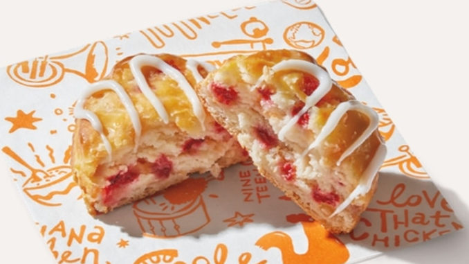 New Strawberry Biscuit Spotted At Popeyes