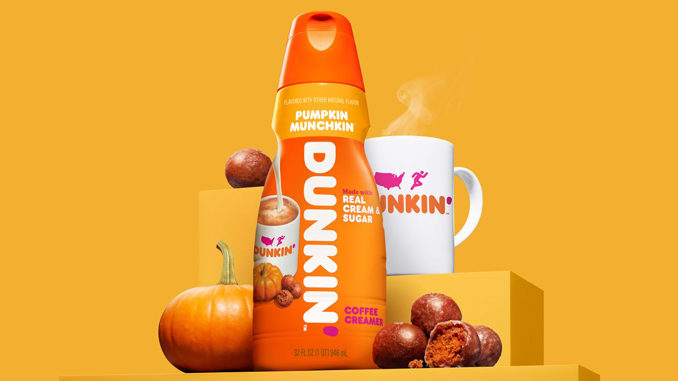 Dunkin’ Introduces New Pumpkin Munchkin Creamer