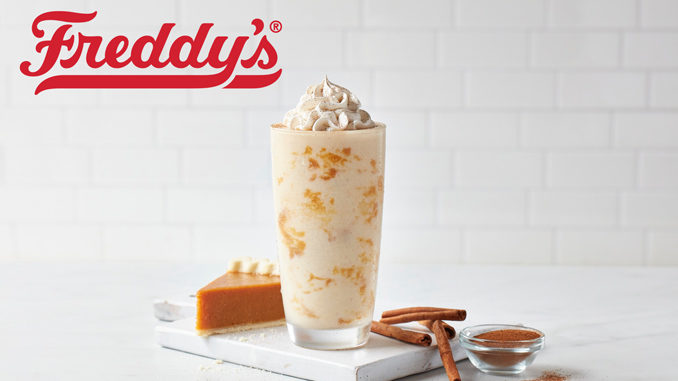 Freddy’s Welcomes Back Pumpkin Pie Concrete For Fall 2022