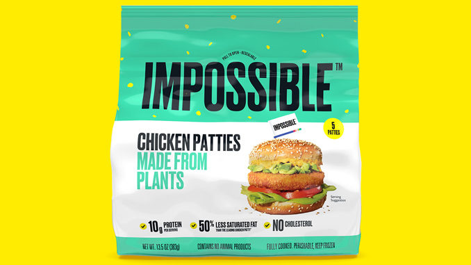 Impossible Foods Launches New Impossible Chicken Patties Made From Plants