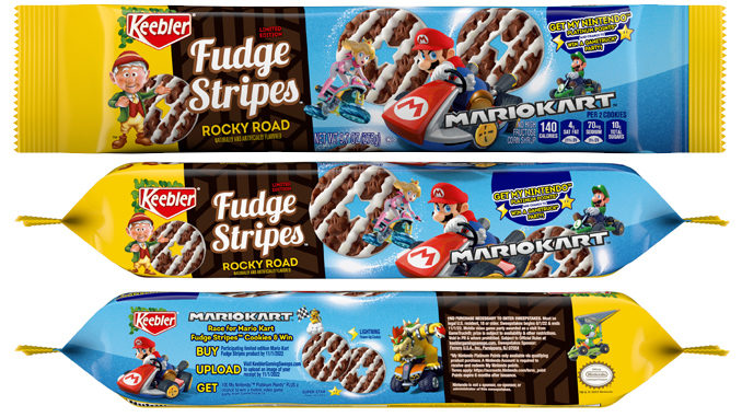 Keebler Introduces New Mario Kart Fudge Stripes Rocky Road Cookies