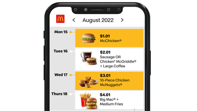 McDonald’s Offers $1.01 McChicken As Part Of Back-To-Class Syllabus Week Deals Starting August 15, 2022