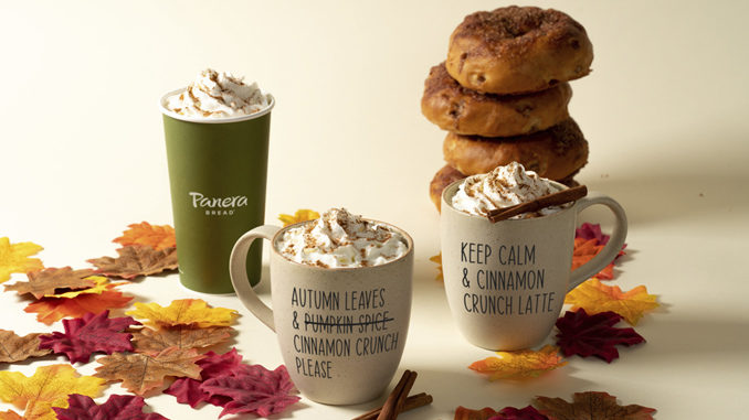 Panera Welcomes Back The Cinnamon Crunch Latte For Fall 2022