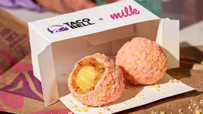 Taco Bell Tests New Strawberry Bell Truffle In Partnership With Milk Bar