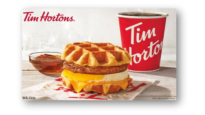 Tim Hortons Debuts New Waffle Breakfast Sandwich