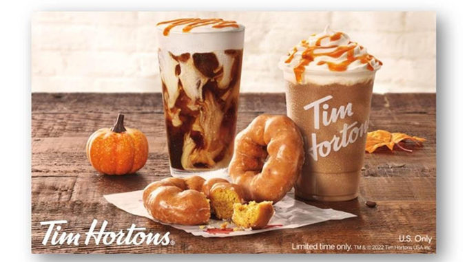 Tim Hortons Welcomes Back Pumpkin Spice Latte And More For Fall 2022