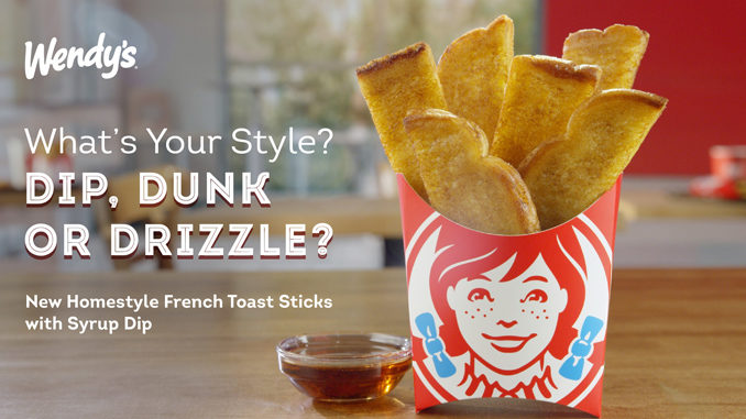Wendy’s Announces Nationwide Launch Of New Homestyle French Toast Sticks On August 15, 2022