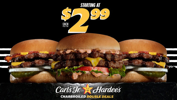 Carl’s Jr. And Hardee’s Offering $2.99 Charbroiled Double Deals Through October 30, 2022