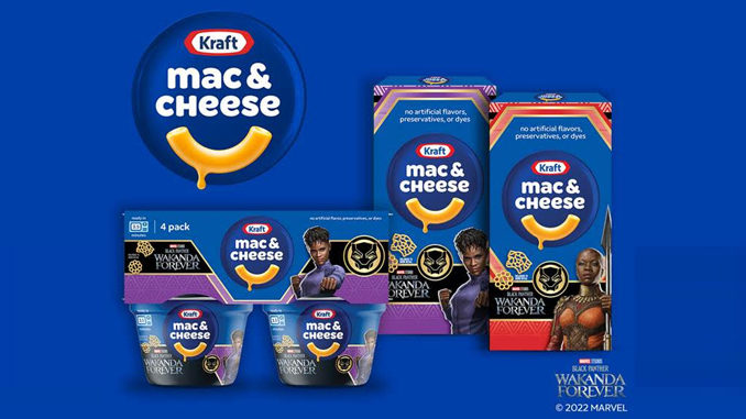 Kraft Launches New Mac & Cheese Black Panther Shapes In Black Panther-Inspired Boxes