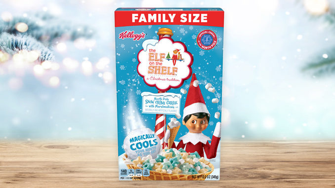 New Kellogg's The Elf On The Shelf North Pole Snow Creme Cereal Available Exclusively At Walmart Starting In October 2022
