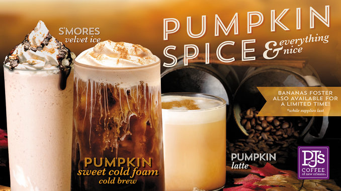 PJ’s Coffee Welcomes Back Pumpkin Latte And More For Fall 2022