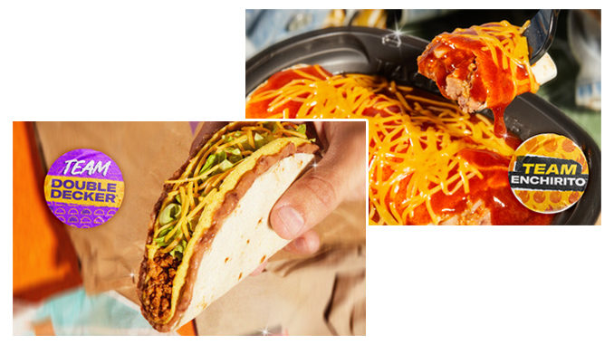 Taco Bell Is Bringing Back The Double Decker Taco Or The Enchirito. Which Will It Be? Vote Now