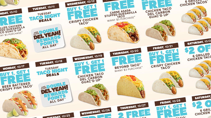Del Taco Celebrates Tacoberfest With 31 Days Of Deals Throughout October 2022