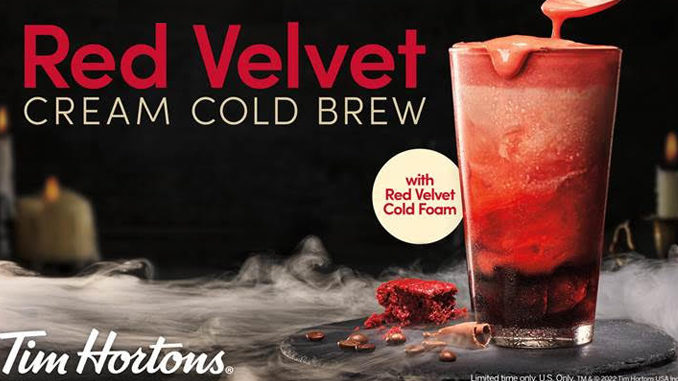 Tim Hortons Pours New Red Velvet Cream Cold Brew