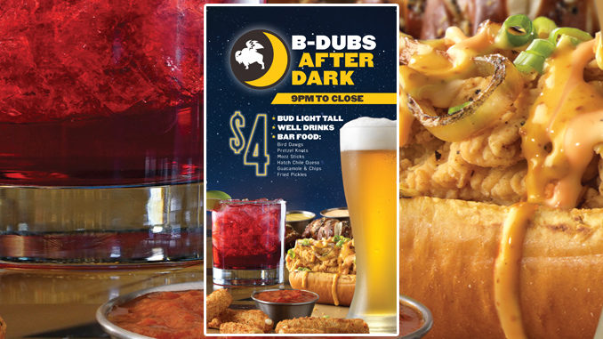 Buffalo Wild Wings Launches New $4 Late Night Menu For 2022 Holiday Season