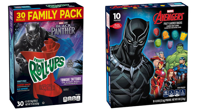 General Mills Launches New Black Panther Fruit Roll-Ups And New Marvel Avengers Character Fruit Snacks