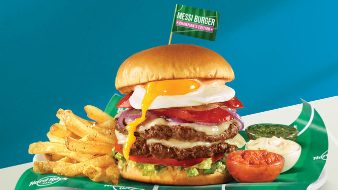 Hard Rock Cafe Launches New Messi Burger Champion’s Edition