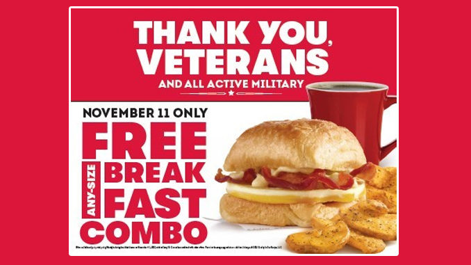 Wendy's Honors Veterans And Active Military With Free Breakfast Combo On November 11, 2022