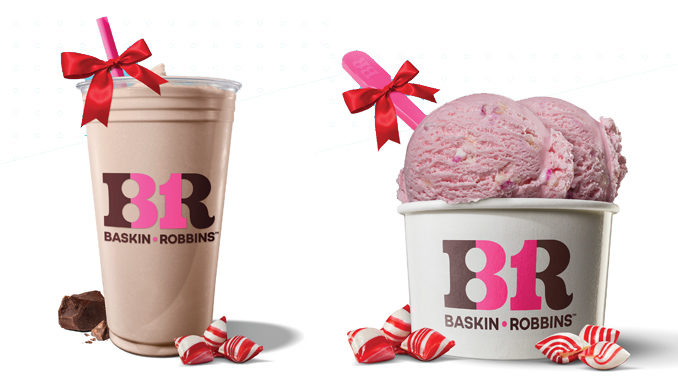 Baskin-Robbins Adds New Peppermint Cocoa Shake Alongside Returning Peppermint Ice Cream And Snowman Cake