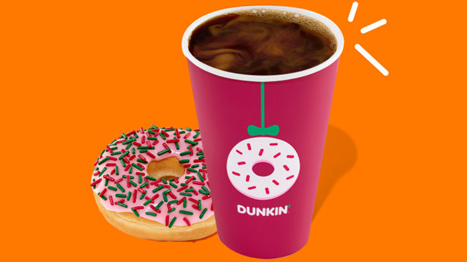 Dunkin’ Offers 12 Days Of Free Treats And More Through December 24, 2022
