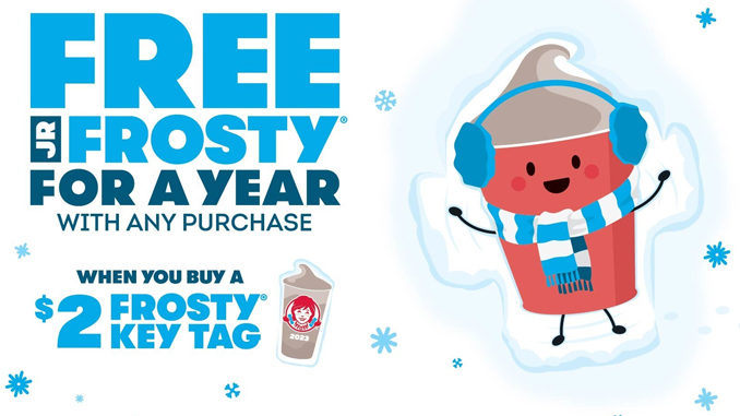 Get A Free Frosty Every Single Day In 2023 When You Buy A $2 Frosty Key Tag Now At Wendy’s